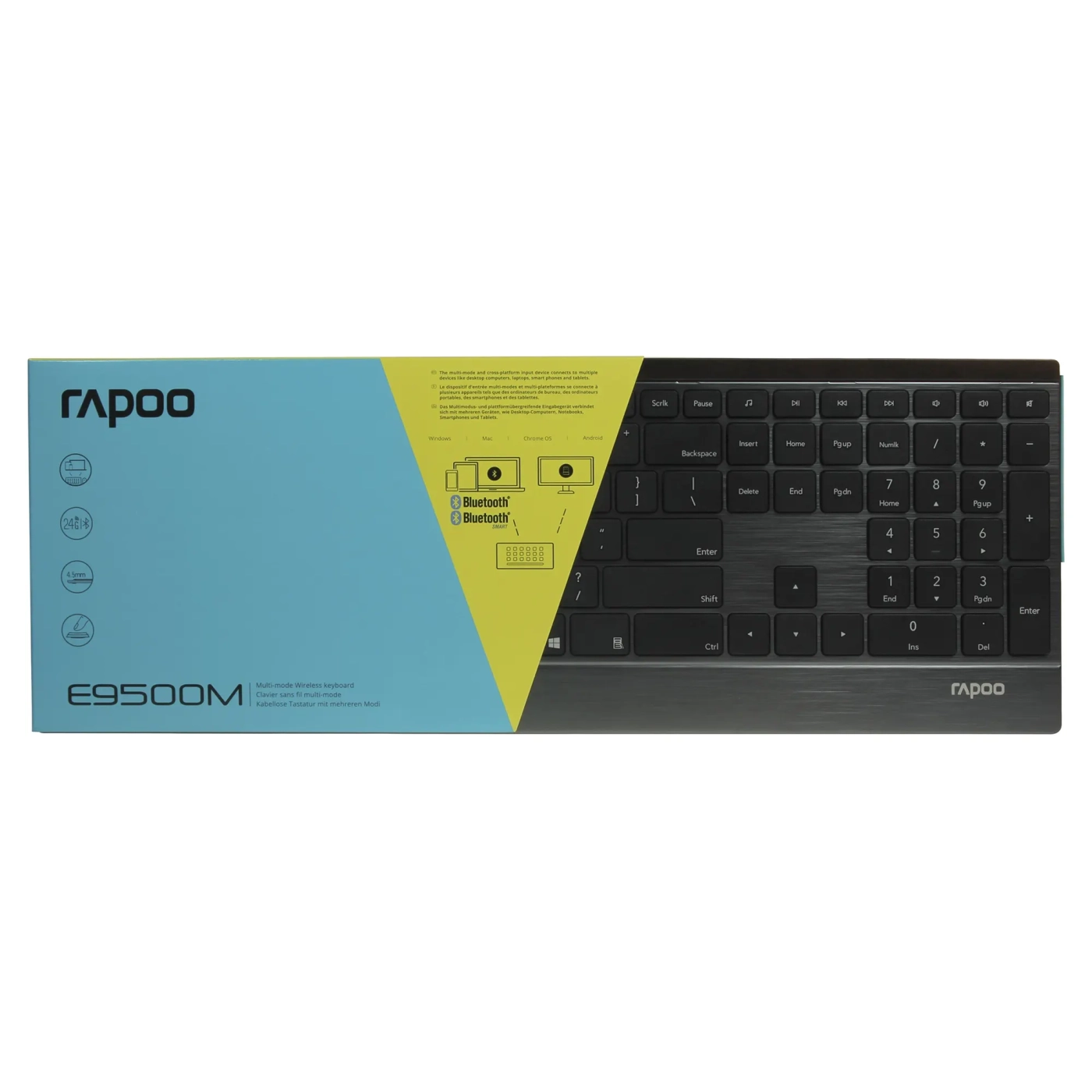 Купити Клавіатура RAPOO E9500M wireless Black - фото 6