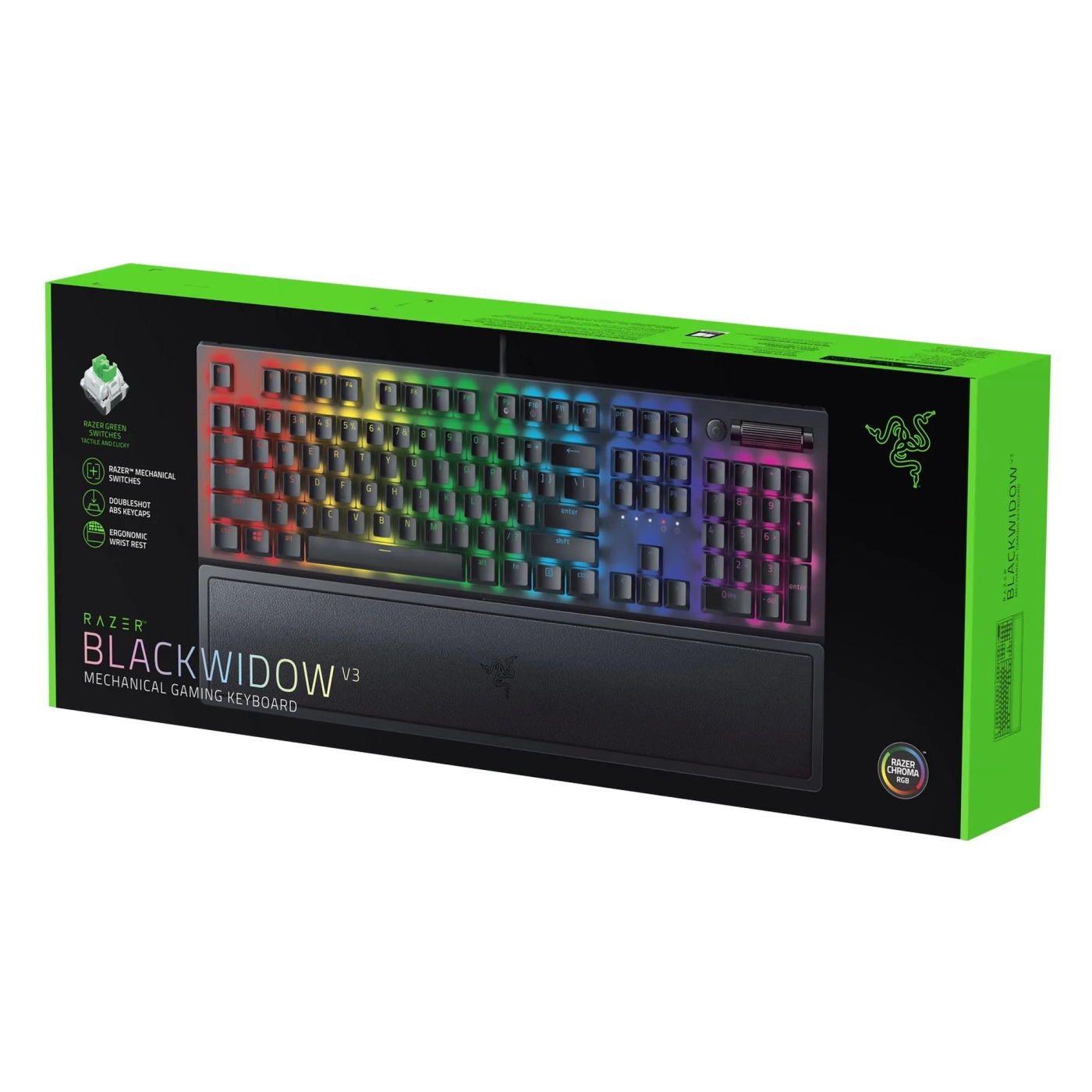 Купити Клавіатура RAZER BlackWidow V3 Green Switch RU (RZ03-03540800-R3R1) - фото 6