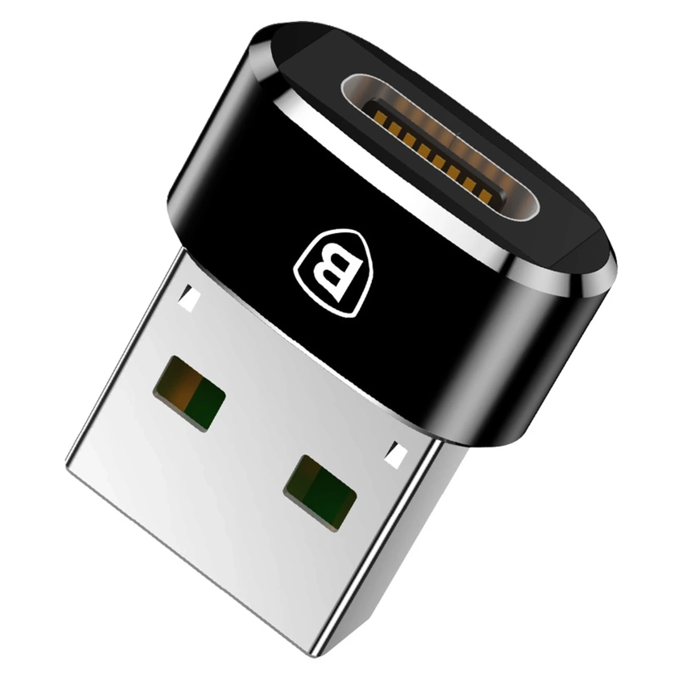 Купить Адаптер Baseus USB Male To Type-C Female Adapter Converter Black (CAAOTG-01) - фото 1