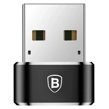 Купити Адаптер Baseus USB Male To Type-C Female Adapter Converter Black (CAAOTG-01) - фото 2