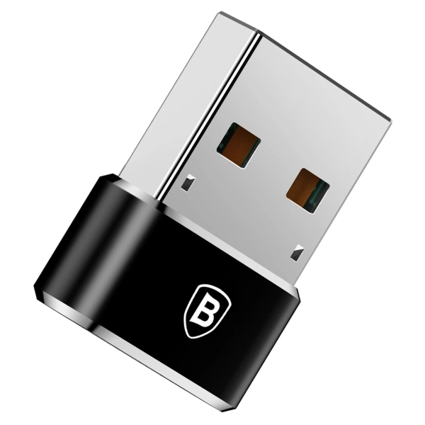Купити Адаптер Baseus USB Male To Type-C Female Adapter Converter Black (CAAOTG-01) - фото 4