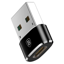 Купити Адаптер Baseus USB Male To Type-C Female Adapter Converter Black (CAAOTG-01) - фото 5
