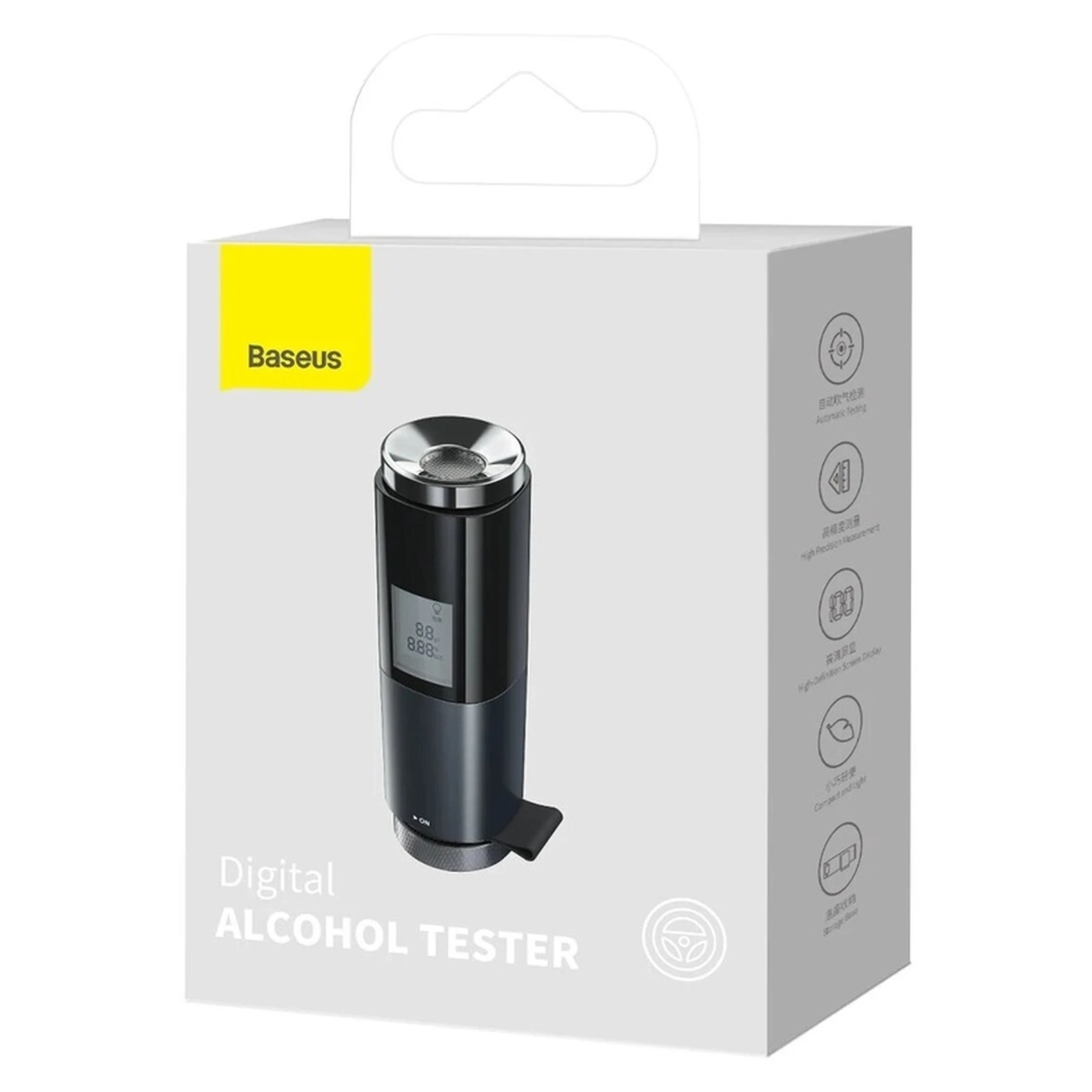 Купить Алкотестер Baseus Digital Alcohol Tester Black (CRCX-01) - фото 7