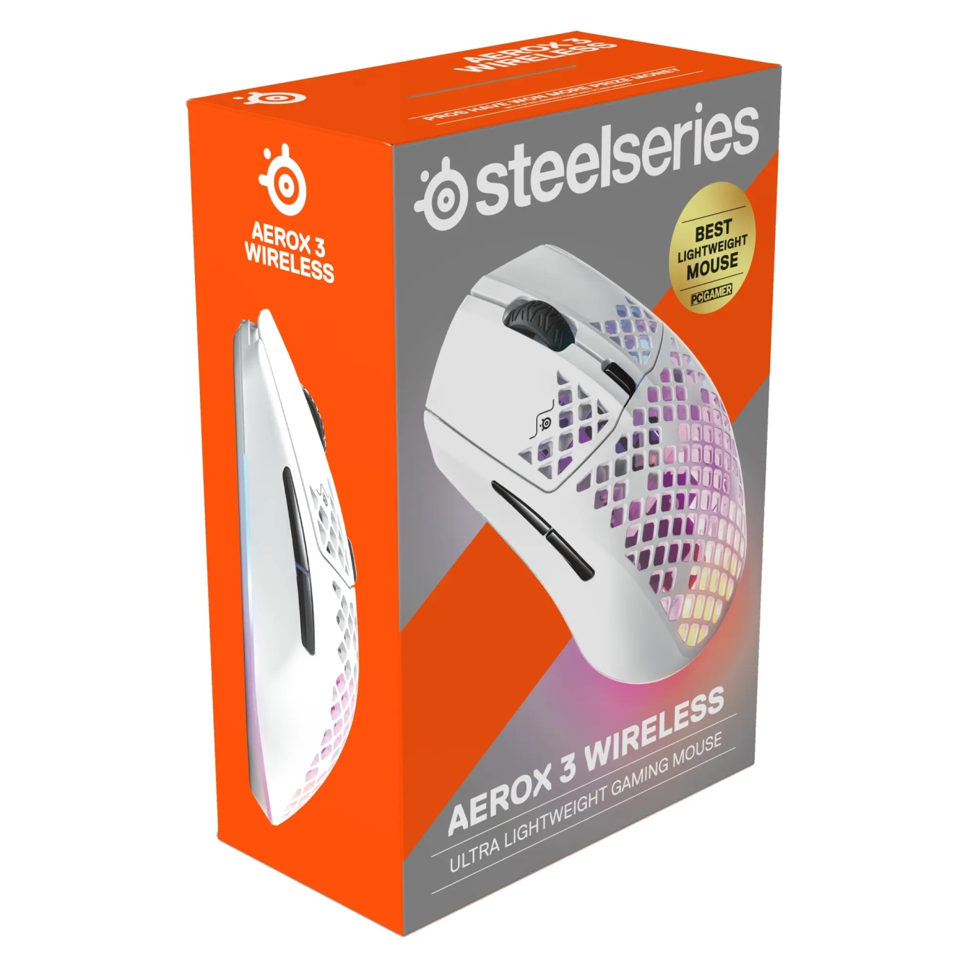 Купить Мышь SteelSeries Aerox 3 Wireless Snow (62608) - фото 6