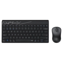 Купить Комплект клавиатура и мышь RAPOO 8000M Wireless Black - фото 1