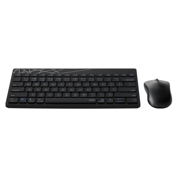 Купить Комплект клавиатура и мышь RAPOO 8000M Wireless Black - фото 2