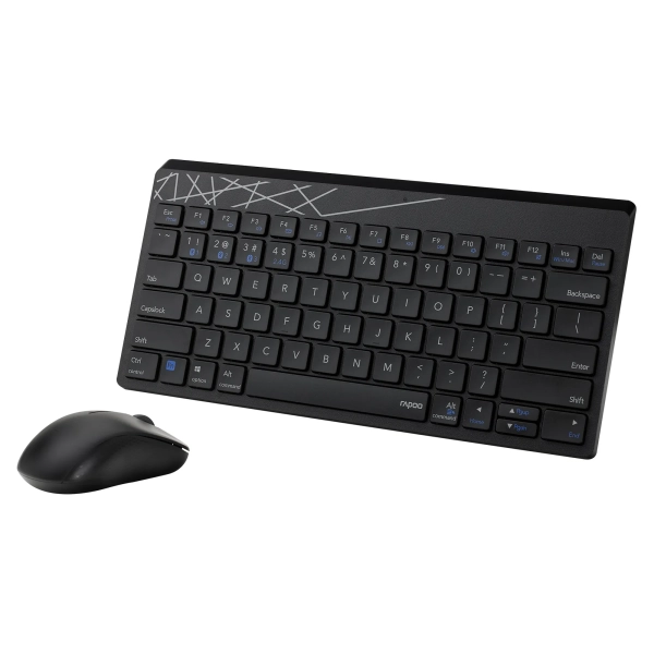 Купить Комплект клавиатура и мышь RAPOO 8000M Wireless Black - фото 4