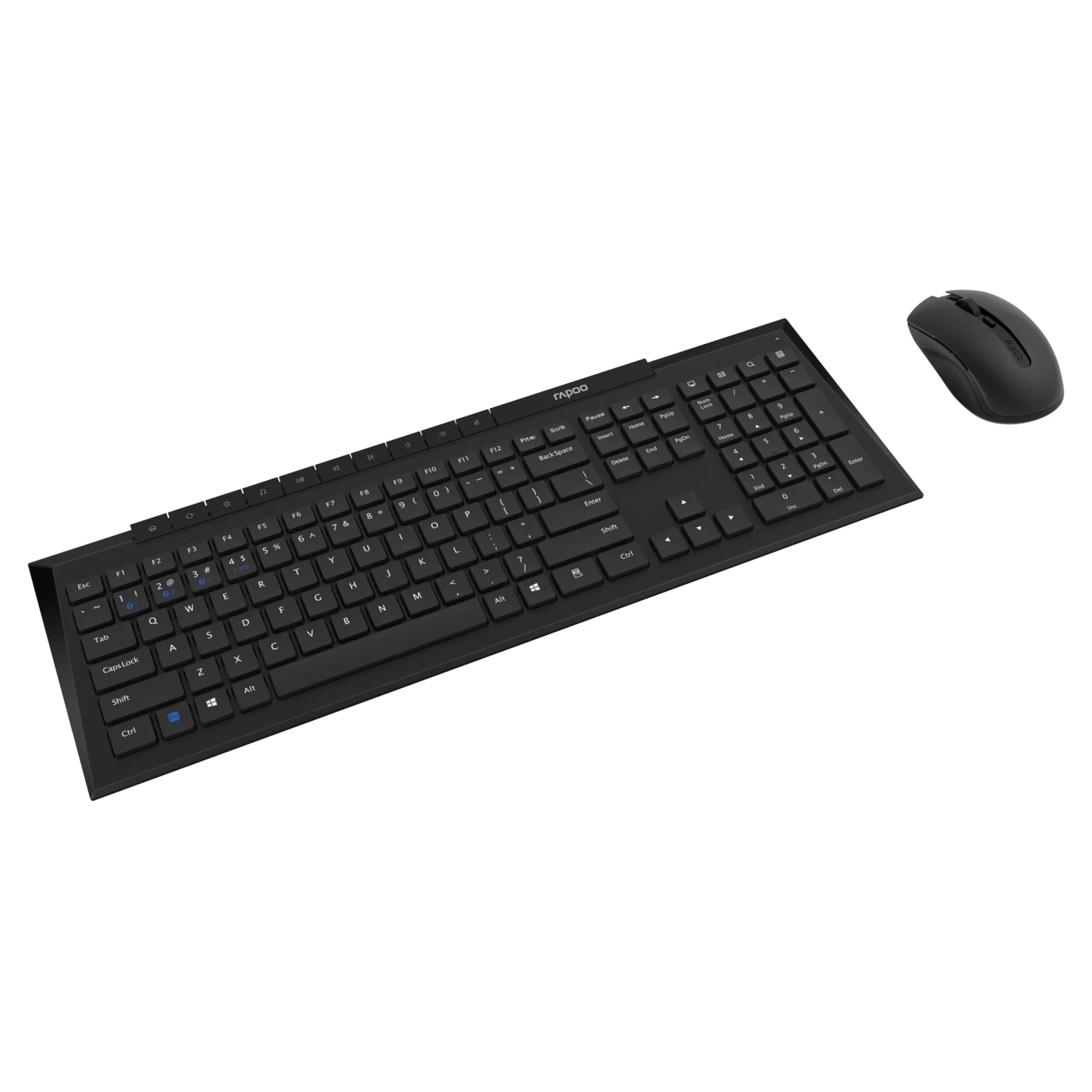 Купити Комплект клавіатура та мишка RAPOO 8210M Wireless Black - фото 1