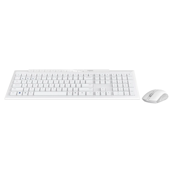 Купить Комплект клавиатура и мышь RAPOO 8210M Wireless White - фото 4