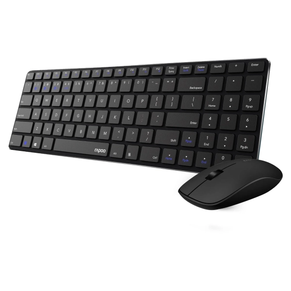 Купити Комплект клавіатура та мишка RAPOO 9300M Wireless Black - фото 5