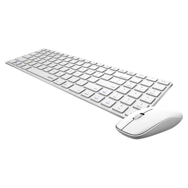 Купить Комплект клавиатура и мышь RAPOO 9300M Wireless White - фото 2