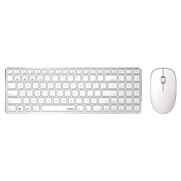 Купить Комплект клавиатура и мышь RAPOO 9300M Wireless White - фото 5