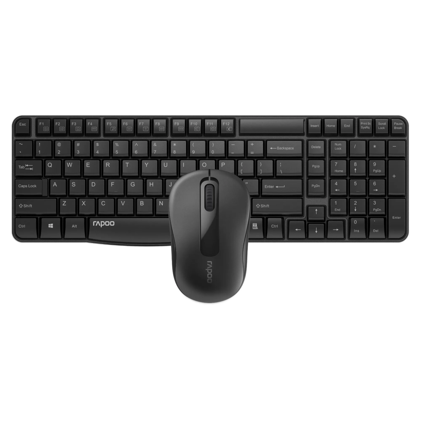 Купить Комплект клавиатура и мышь RAPOO X1800S Wireless Black - фото 1