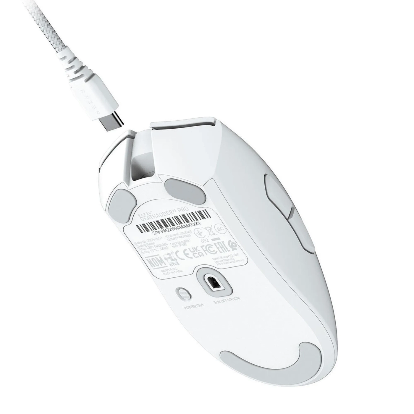 Купить Мышь RAZER DeathAdder V3 Pro Wireless White (RZ01-04630200-R3G1) - фото 3