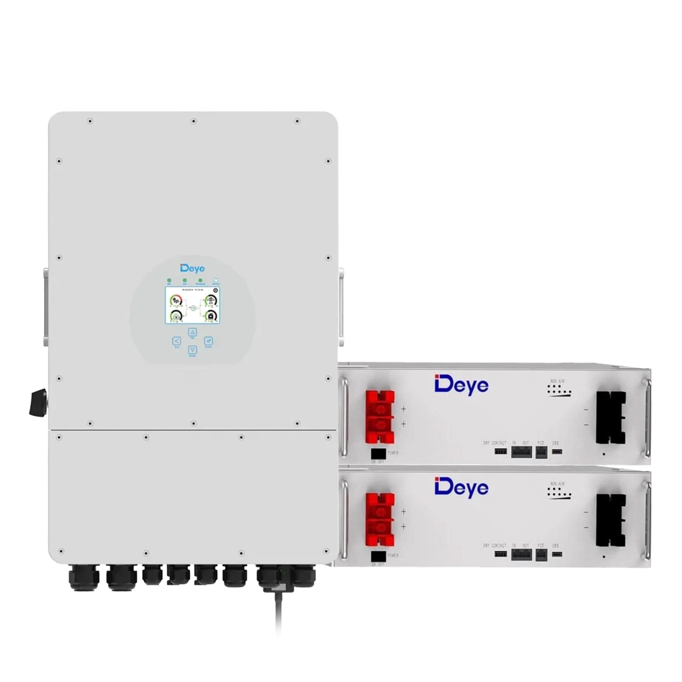 Купити Система зберігання енергії DEYE SUN-10K-SG02LP1-EU-AM3-2DE10.24K-LFP 10000W 10.24kWh 2BAT LiFePO4 6000 циклів - фото 1
