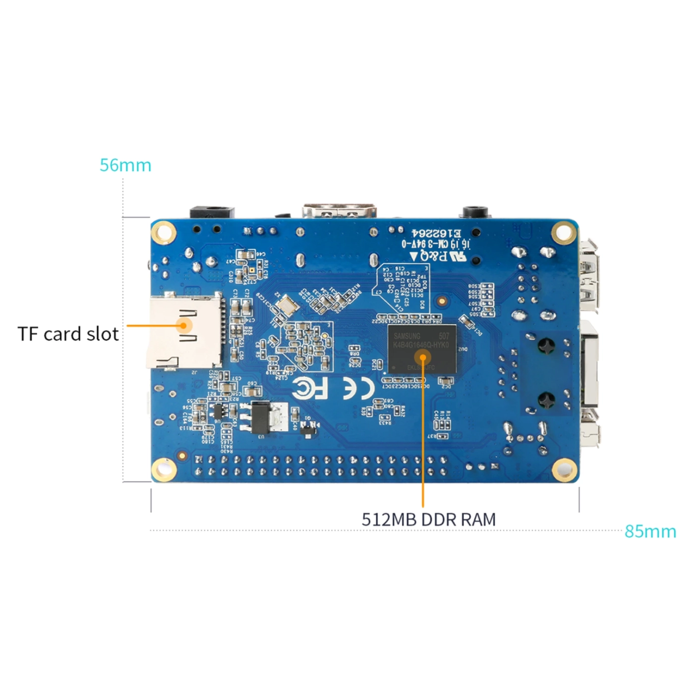 Купить Одноплатный компьютер Orange Pi PC PLUS (SBC-OPI-PCPLUS) - фото 6