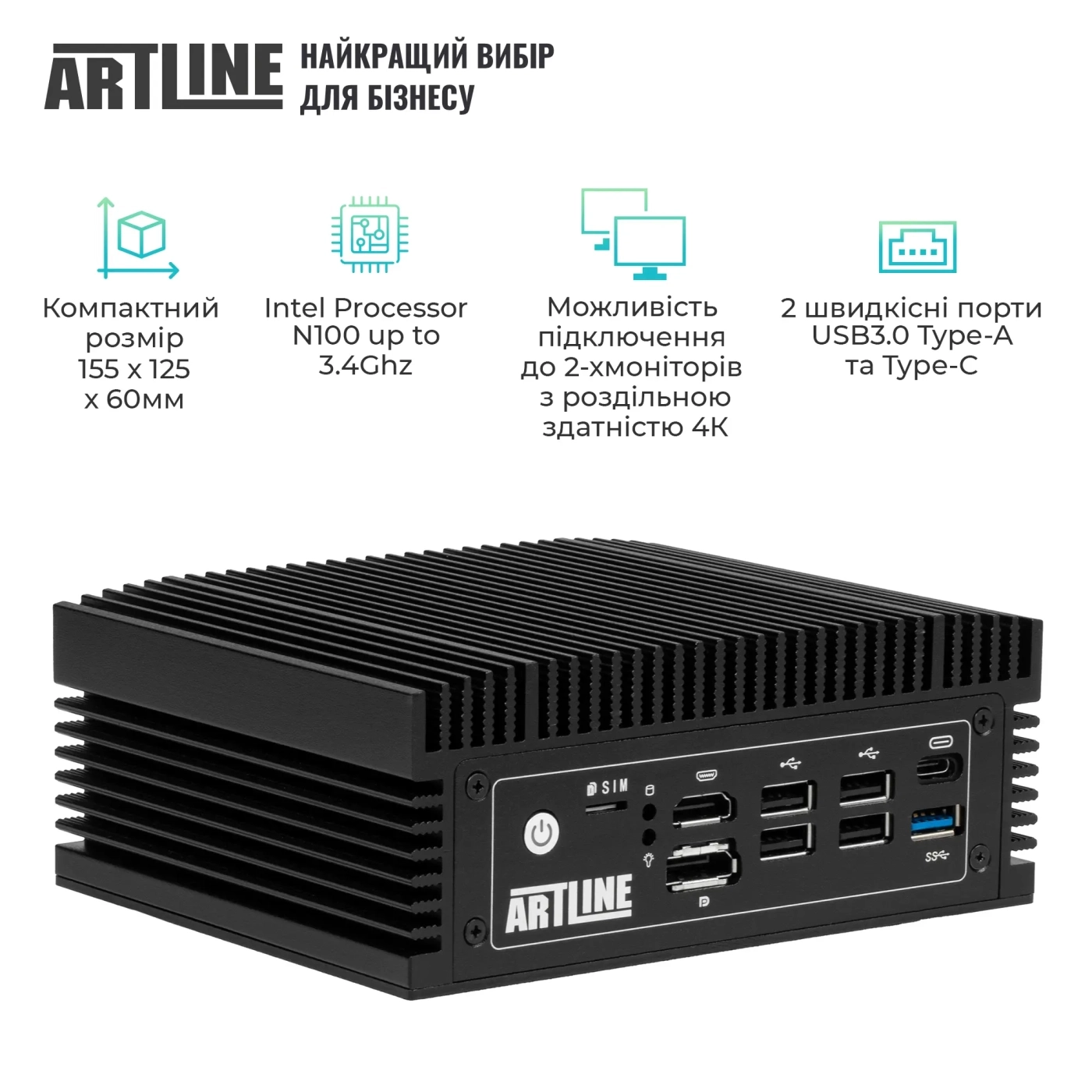 Купити Неттоп ARTLINE Business B14 Windows 11 Pro (B14v26Win) - фото 3