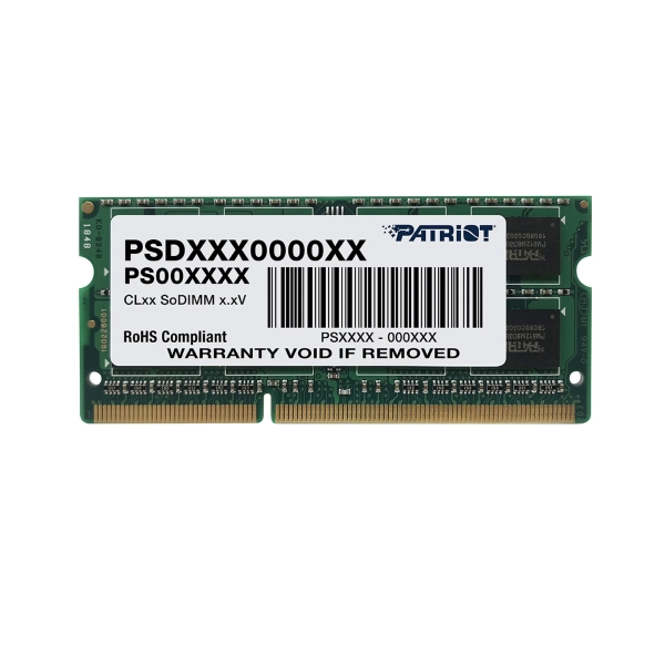 Купить Модуль памяти Patriot Signature Line DDR3L-1600 SODIMM 4GB (PSD34G1600L81S) - фото 1