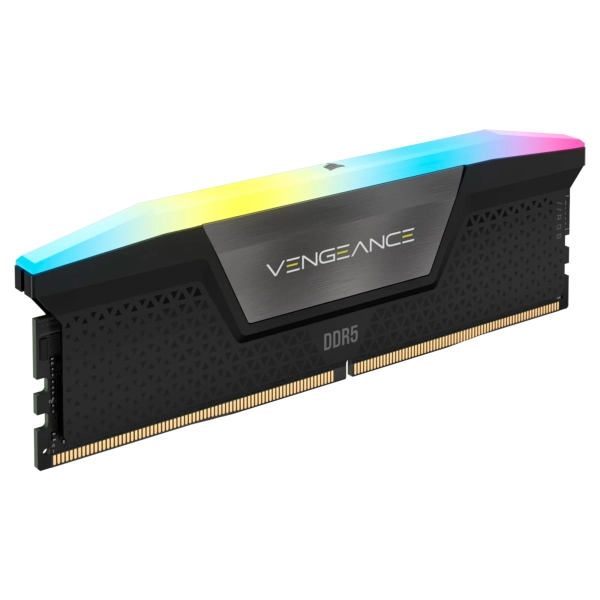 Купити Модуль пам'яті Corsair Vengeance RGB Black DDR5-6000 32GB (2x16GB) (CMH32GX5M2B6000C40) - фото 3