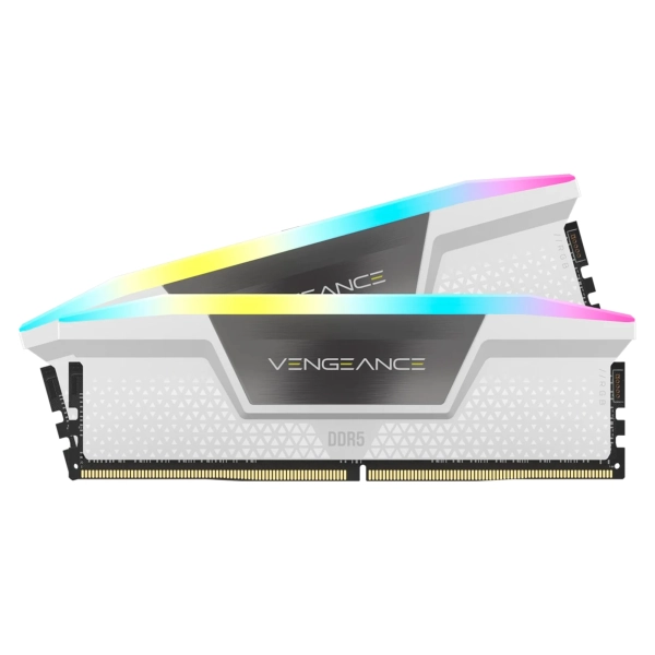 Купить Модуль памяти Corsair Vengeance RGB White DDR5-6000 64GB (2x32GB) (CMH64GX5M2B6000C40W) - фото 1