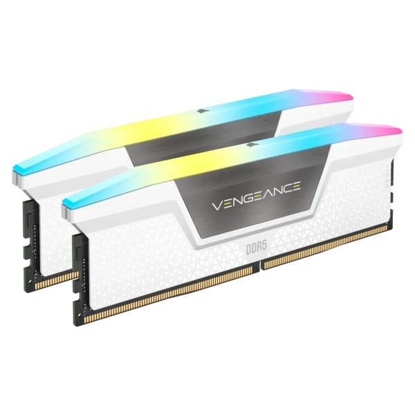 Купить Модуль памяти Corsair Vengeance RGB White DDR5-6000 64GB (2x32GB) (CMH64GX5M2B6000C40W) - фото 2
