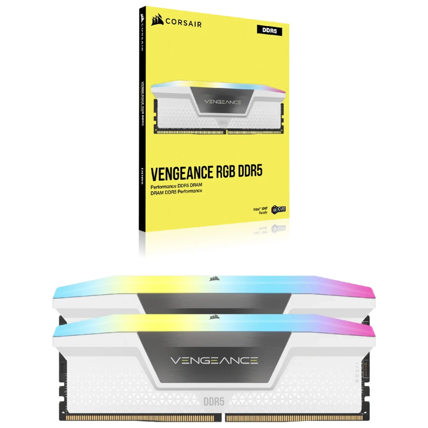 Купить Модуль памяти Corsair Vengeance RGB White DDR5-6000 64GB (2x32GB) (CMH64GX5M2B6000C40W) - фото 6