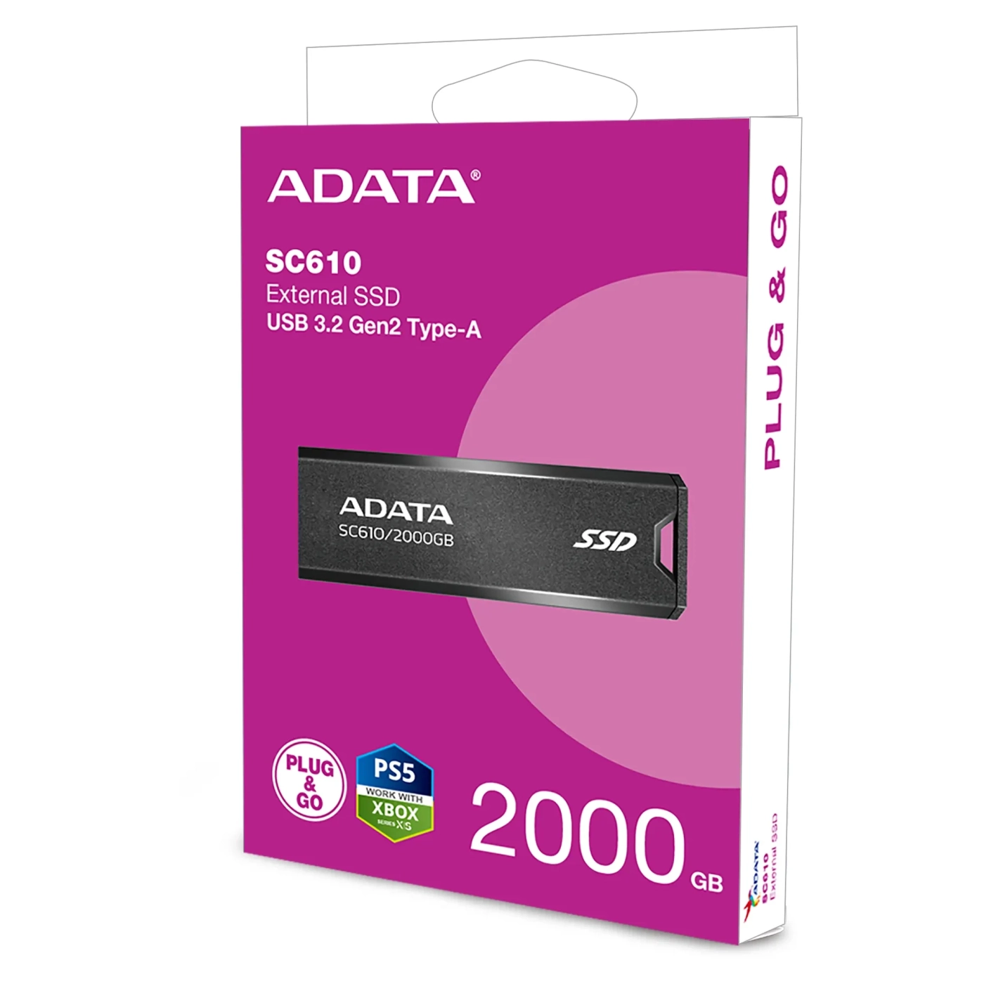 Купить SSD диск ADATA SD610 2TB USB 3.2 (SC610-2000G-CBK/RD) - фото 8