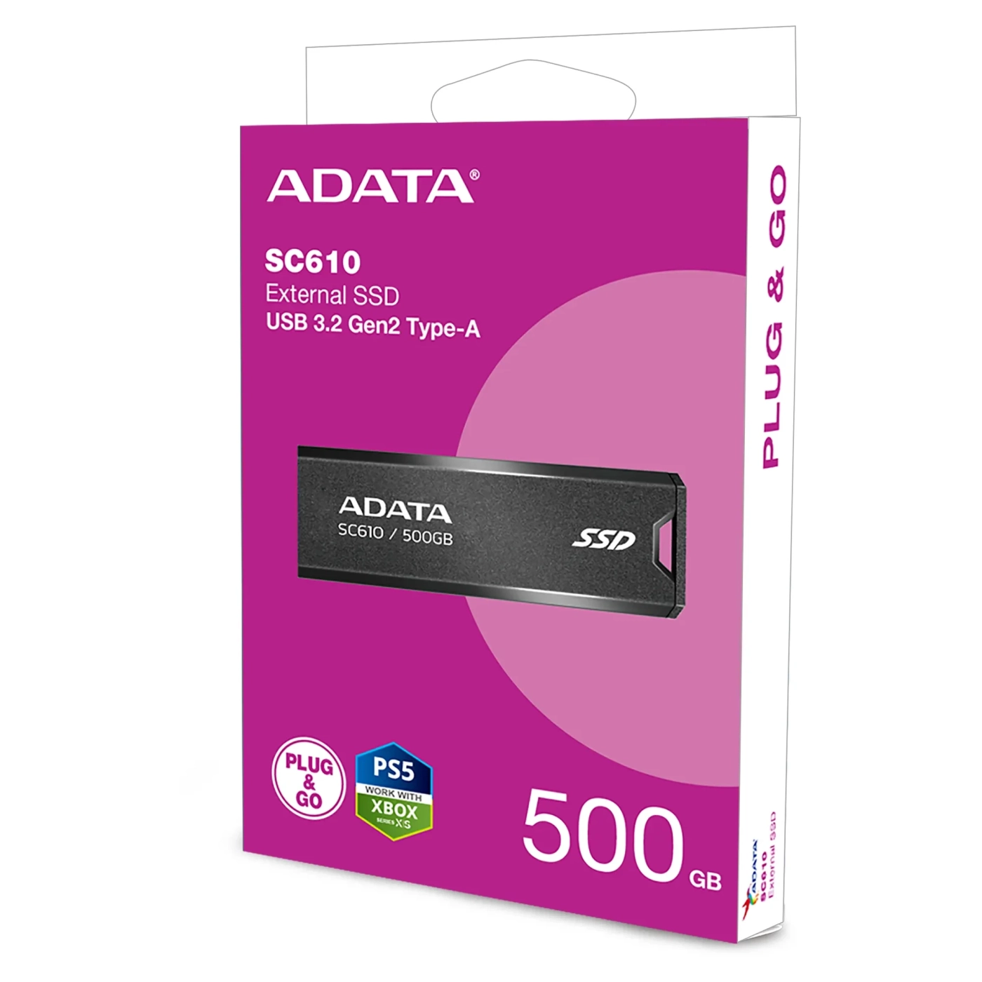 Купити SSD диск ADATA SD610 500GB USB 3.2 (SC610-500G-CBK/RD) - фото 8