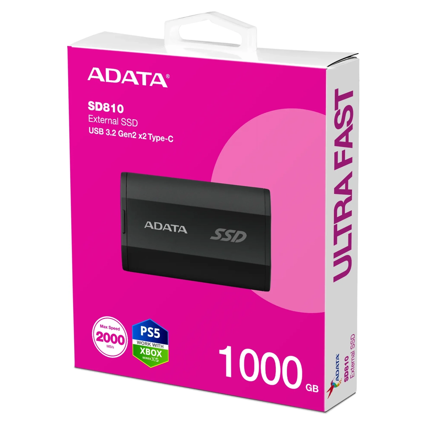 Купить SSD диск ADATA SD810 1TB USB 3.2 (SD810-1000G-CBK) - фото 6