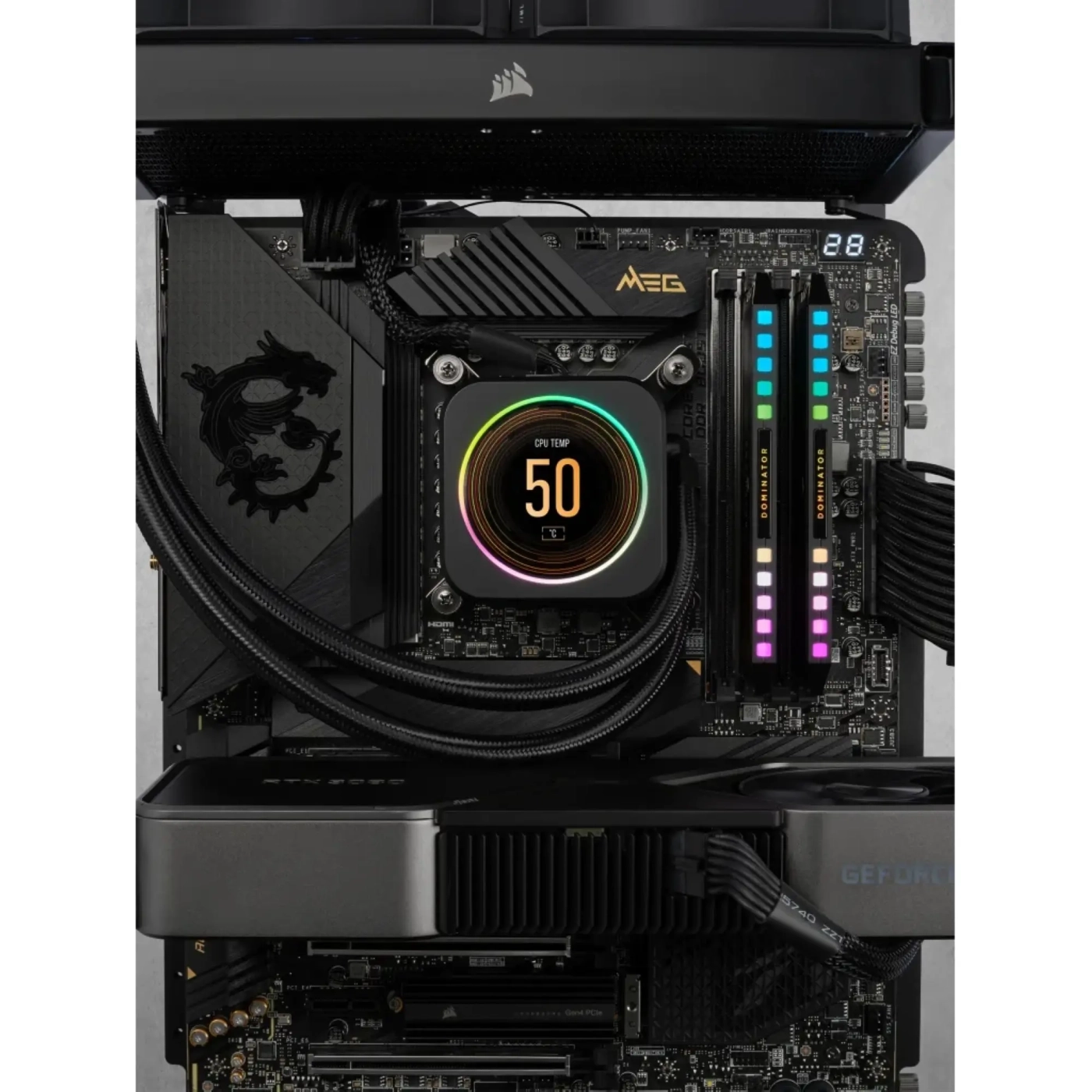 Купить Модуль памяти Corsair Dominator Platinum RGB Black DDR5-5600 64GB (2x32GB) (CMT64GX5M2B6000C30) - фото 6