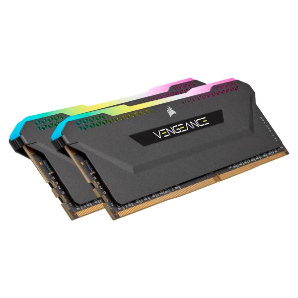 Купить Модуль памяти Corsair Vengeance RGB Pro SL Black DDR4-3200 32GB (2x16GB) (CMH32GX4M2E3200C16) - фото 2