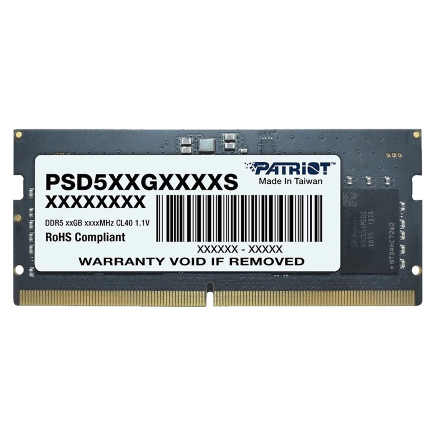 Купити Модуль пам'яті Patriot Signature Line DDR5-4800 8GB SODIMM (PSD58G480041S) - фото 1