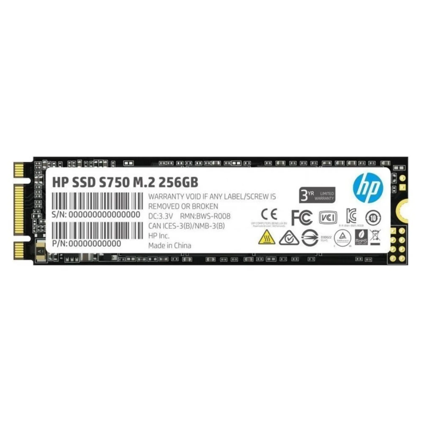 Купить SSD диск HP S750 256GB M.2 (16L55AA) - фото 1