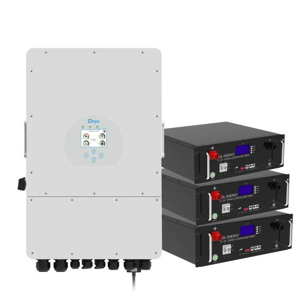 Купити Система зберігання енергії DEYE SUN-10K-SG02LP1-EU-AM3-3GS15.36K-LFP 10kW 15.36kWh 3BAT LiFePO4 6500 циклів - фото 1