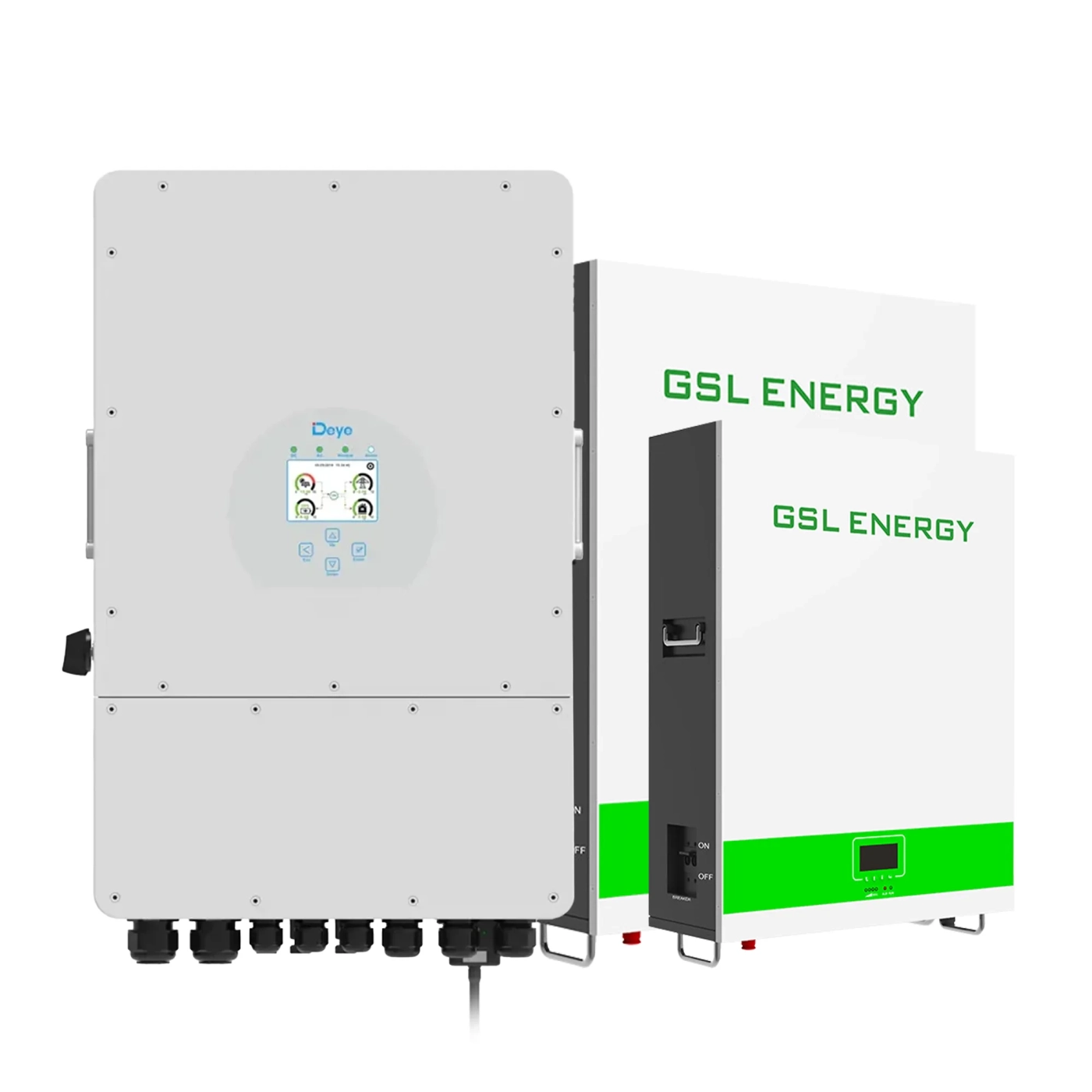 Купить Система хранения энергии DEYE SUN-10K-SG04LP3-EU-2GS10.24K-LFP-W 10kW 10.24kWh 2BAT LiFePO4 6500 циклов - фото 1