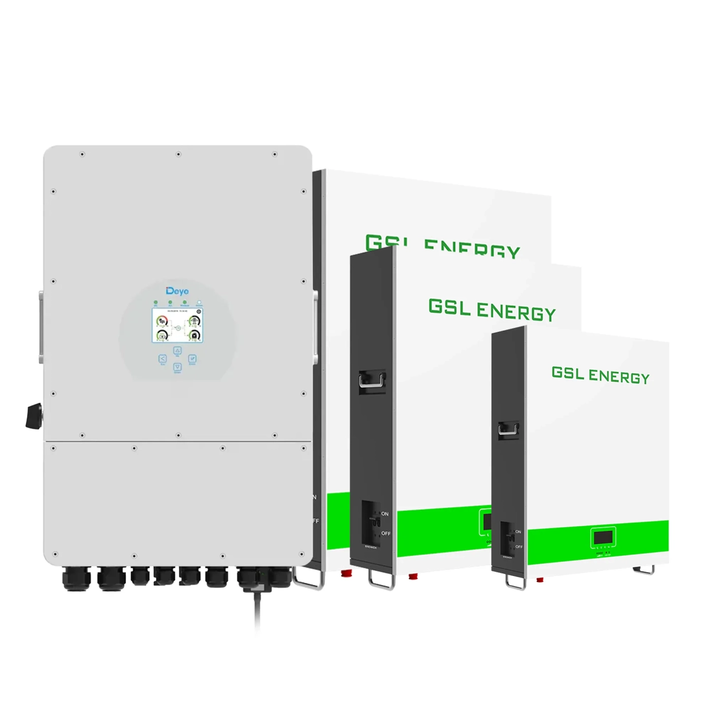 Купить Система хранения энергии DEYE SUN-10K-SG04LP3-EU-3GS15.36K-LFP-W 10kW 15.36kWh 3BAT LiFePO4 6500 циклов - фото 1