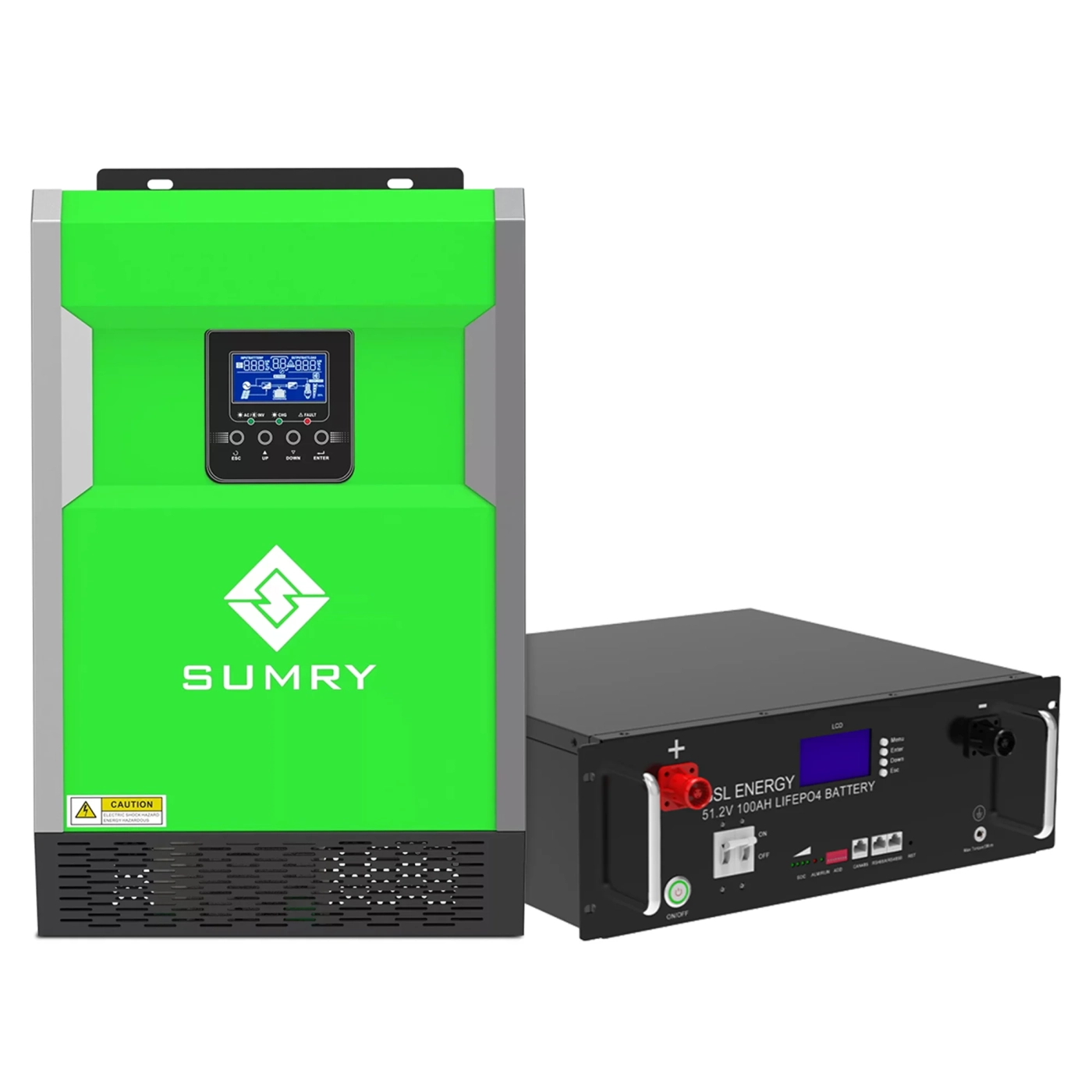 Купити Система зберігання енергії SUMRY HGP-5500W-1GS-5.1K-LFP 5.5kW 5.12kWh 1BAT LiFePO4 6500 циклів - фото 1