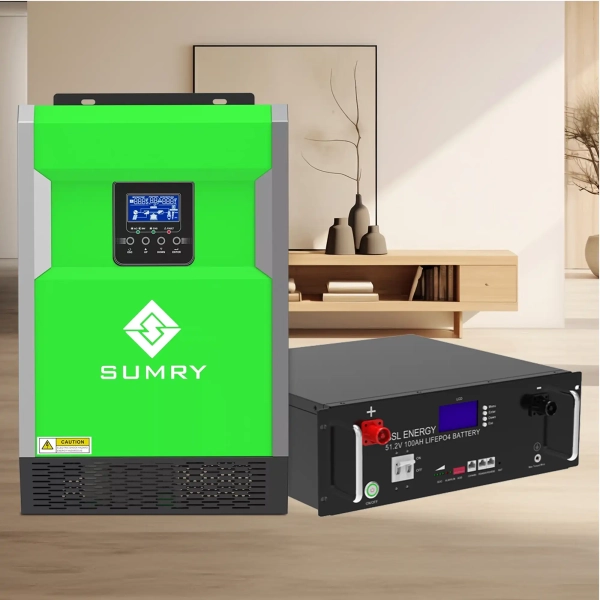 Купити Система зберігання енергії SUMRY HGP-5500W-1GS-5.1K-LFP 5.5kW 5.12kWh 1BAT LiFePO4 6500 циклів - фото 2