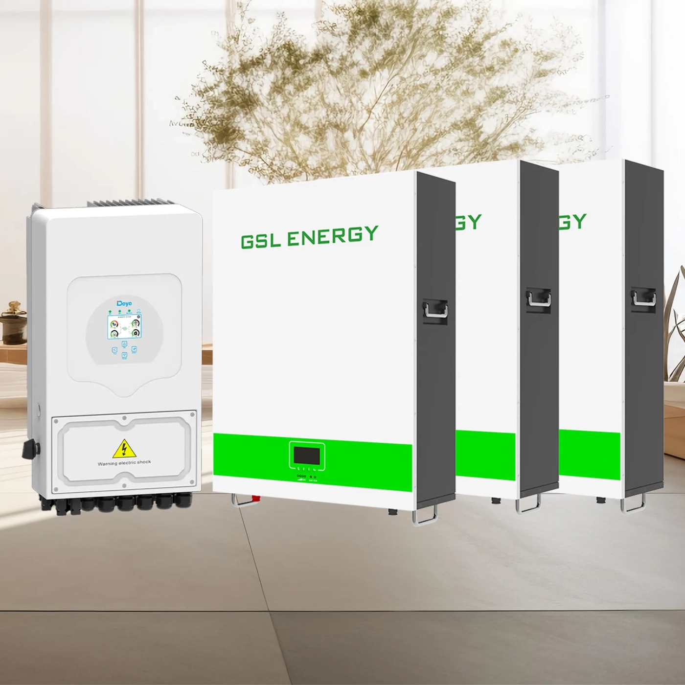 Купить Система хранения энергии DEYE SUN-6K-SG03LP1-EU-3GS15.36K-LFP-W 6kW 15.36kWh 3BAT LiFePO4 6500 циклов - фото 2