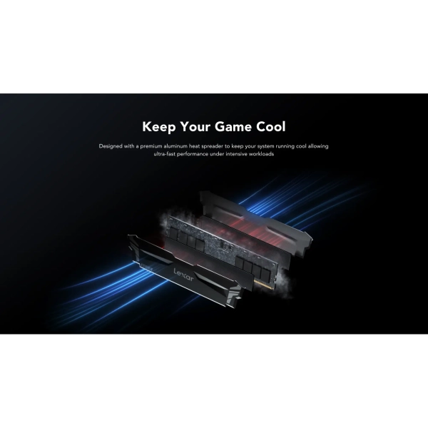 Купить Модуль памяти Lexar ARES RGB Black DDR5-6800 32GB (2x16GB) (LD5U16G68C34LA-RGD) - фото 8