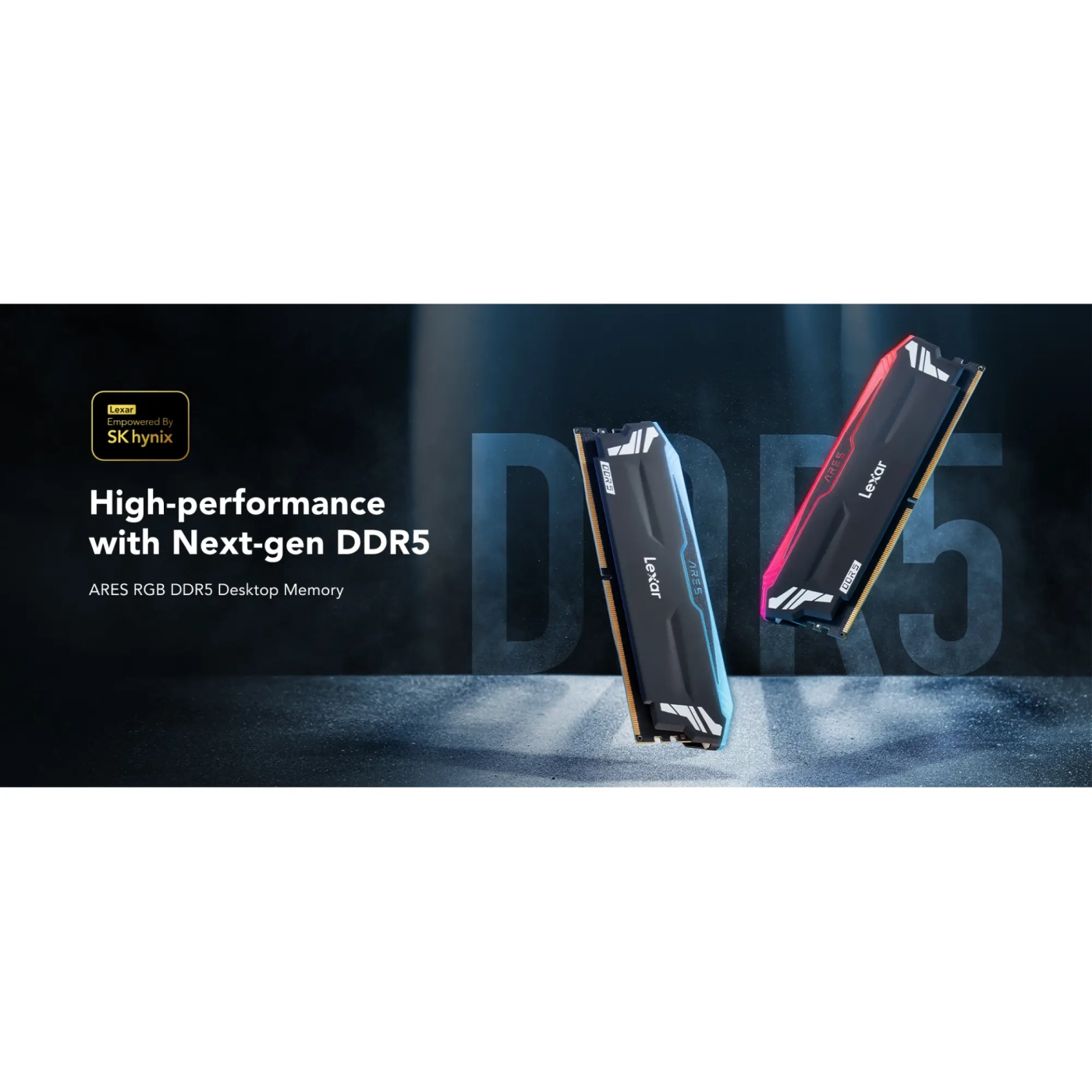 Купить Модуль памяти Lexar ARES RGB Black DDR5-7200 32GB (2x16GB) (LD5U16G68C34LA-RGD) - фото 5