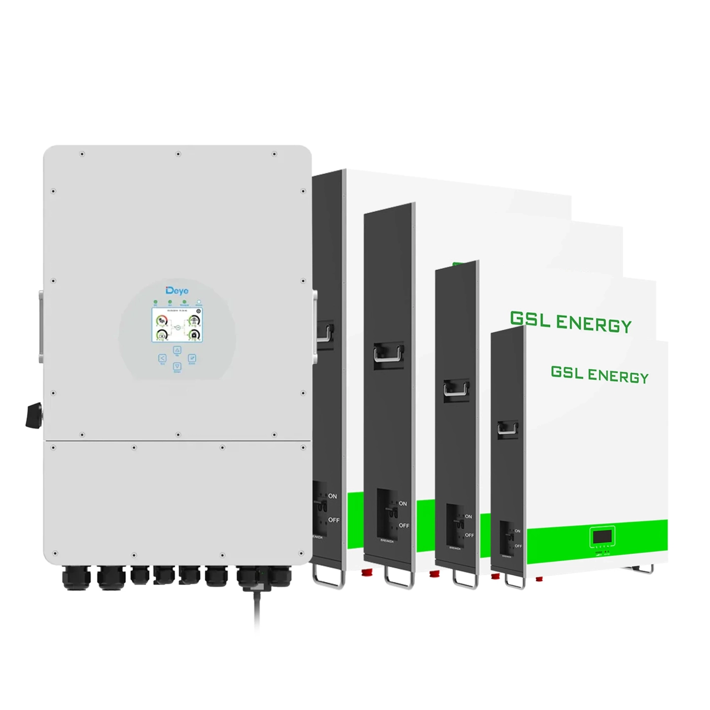 Купить Система хранения энергии DEYE SUN-12K-SG04LP3-EU-4GS20.48K-LFP-W 12kW 20.48kWh 4BAT LiFePO4 6500 циклов - фото 1