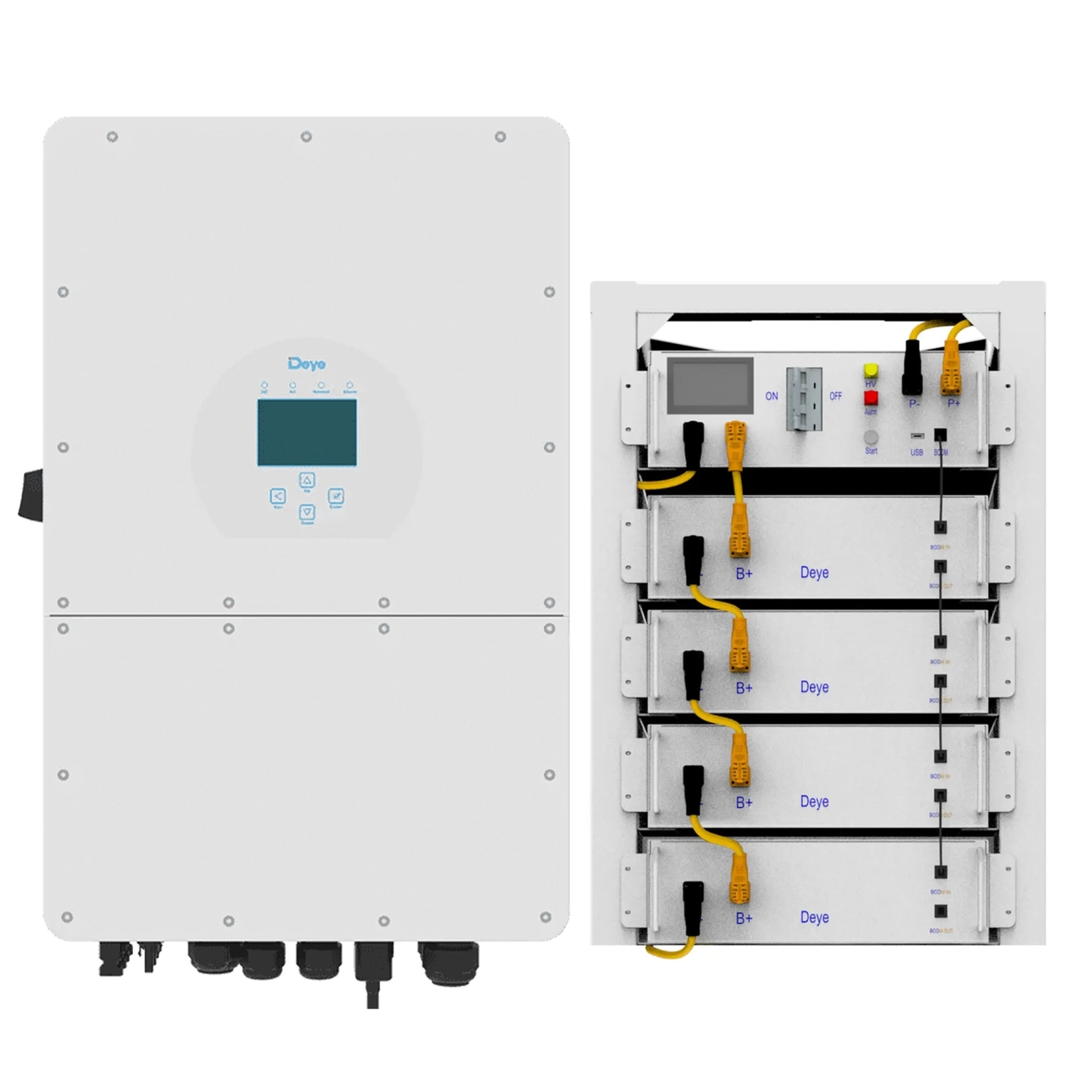 Купити Система зберігання енергії DEYE SUN-20K-SG01HP3-EU-AM2-BOS-G4-20.48kW-LFP 20kW 20.48kWh 1BAT LiFePO4 6000 циклів - фото 1