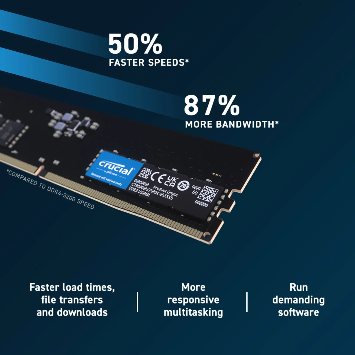 Купити Модуль пам'яті Crucial DDR5-4800 8GB (CT8G48C40U5) - фото 3