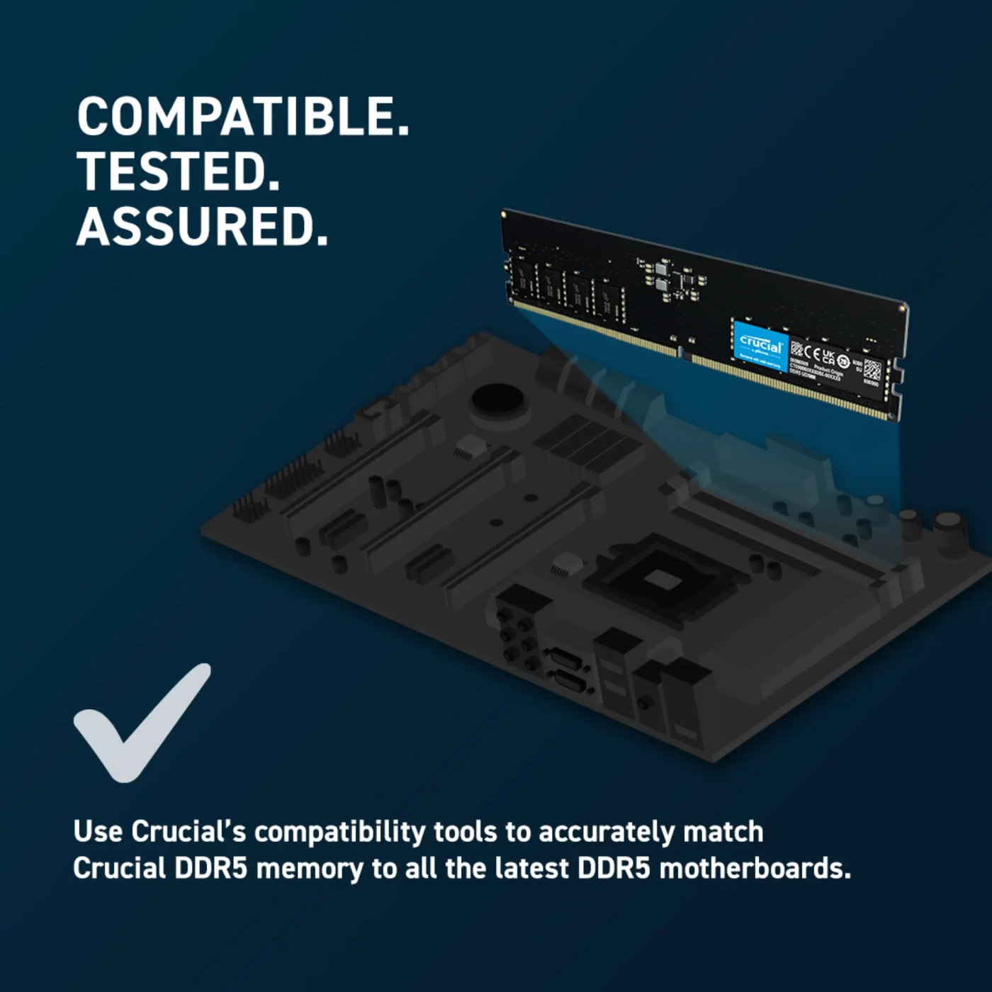 Купить Модуль памяти Crucial DDR5-4800 64GB (2x32GB) (CT2K32G48C40U5) - фото 4