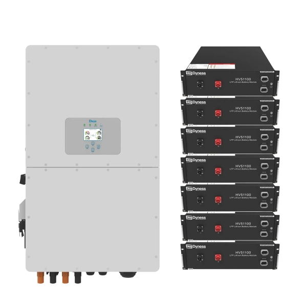 Купить Система хранения энергии DEYE SUN-30K-SG01HP3-EU-BM3-HV51100-7-35.84kW-LFP 30kW 35.84kWh 1BAT LiFePO4 6000 циклов - фото 1