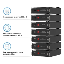 Купити Система зберігання енергії DEYE SUN-30K-SG01HP3-EU-BM3-HV51100-7-35.84kW-LFP 30kW 35.84kWh 1BAT LiFePO4 6000 циклів - фото 7