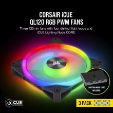 Купити Вентилятор Corsair iCUE QL120 RGB PWM Triple Fan (CO-9050098-WW) - фото 6