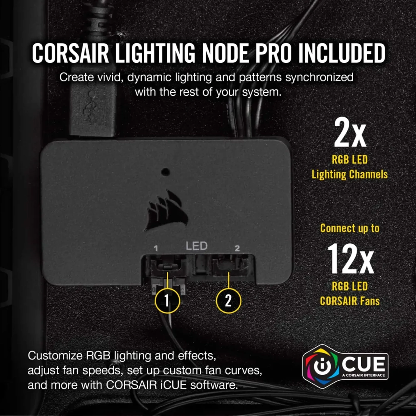Купить Вентилятор Corsair LL140 RGB PWM Dual Fan Kit (CO-9050074-WW) - фото 5