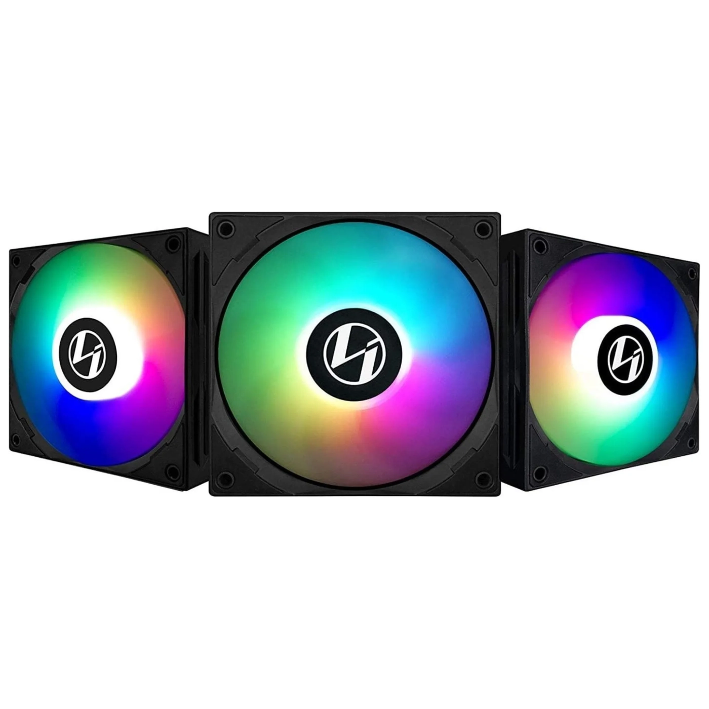 Купити Вентилятор Lian Li ST120-3 Triple Black (G99.12ST3B.00) - фото 1